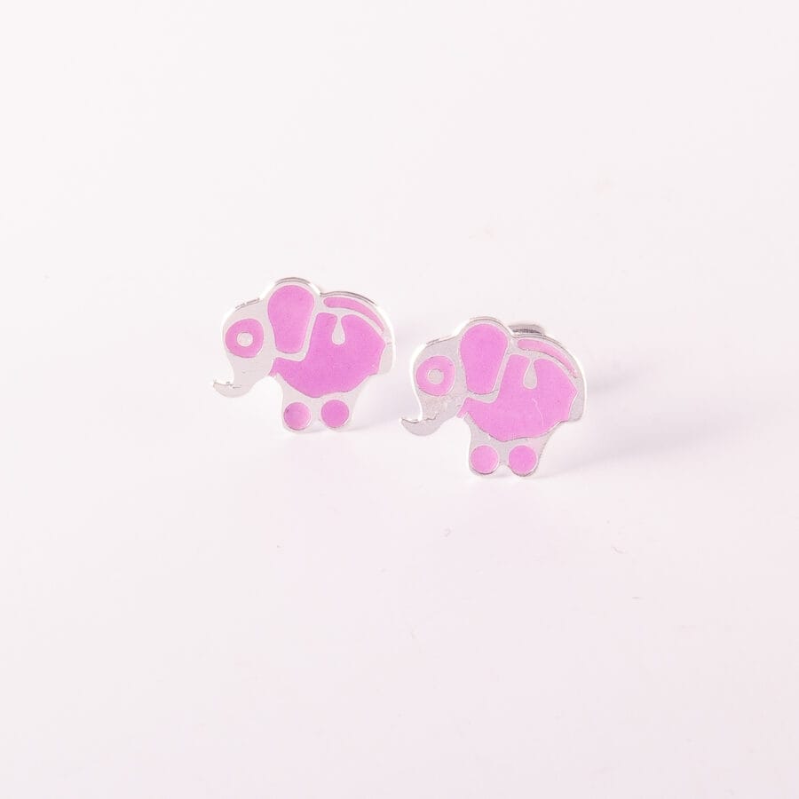 ABRIDORES DE PLATA 925 ELEFANTE ROSA-ABE500 - Imagen 2