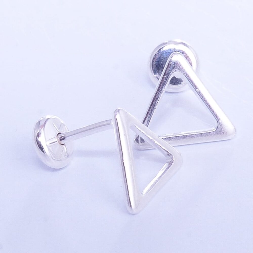ABRIDORES DE PLATA 925 TRIANGULO GRANDE-ABL213 - Imagen 2