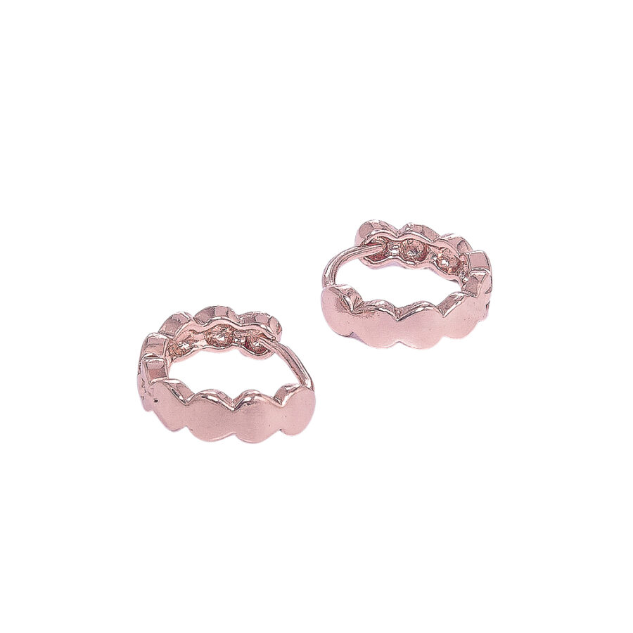 AROS DE PLATA 925 ARGOLLA ROSE - AGR20 - Imagen 2
