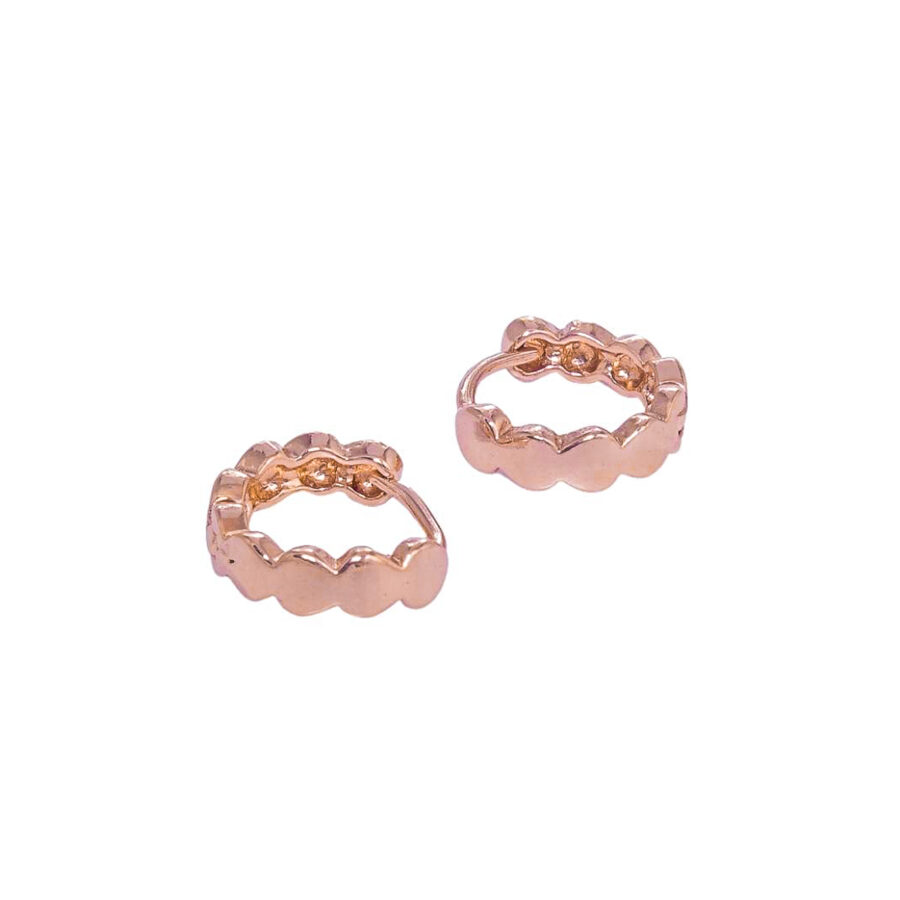 AROS DE PLATA 925 ARGOLLA ROSE - AGR20