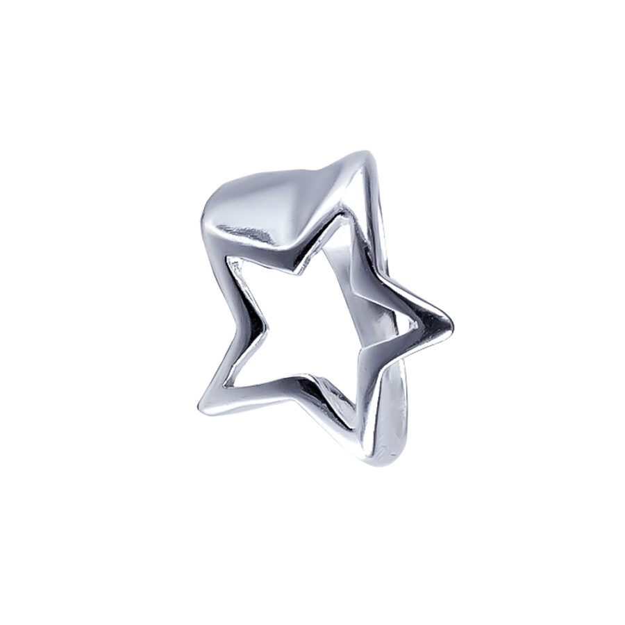 ANILLO LISO CALADO ESTRELLA 5 PUNTAS - AP0566