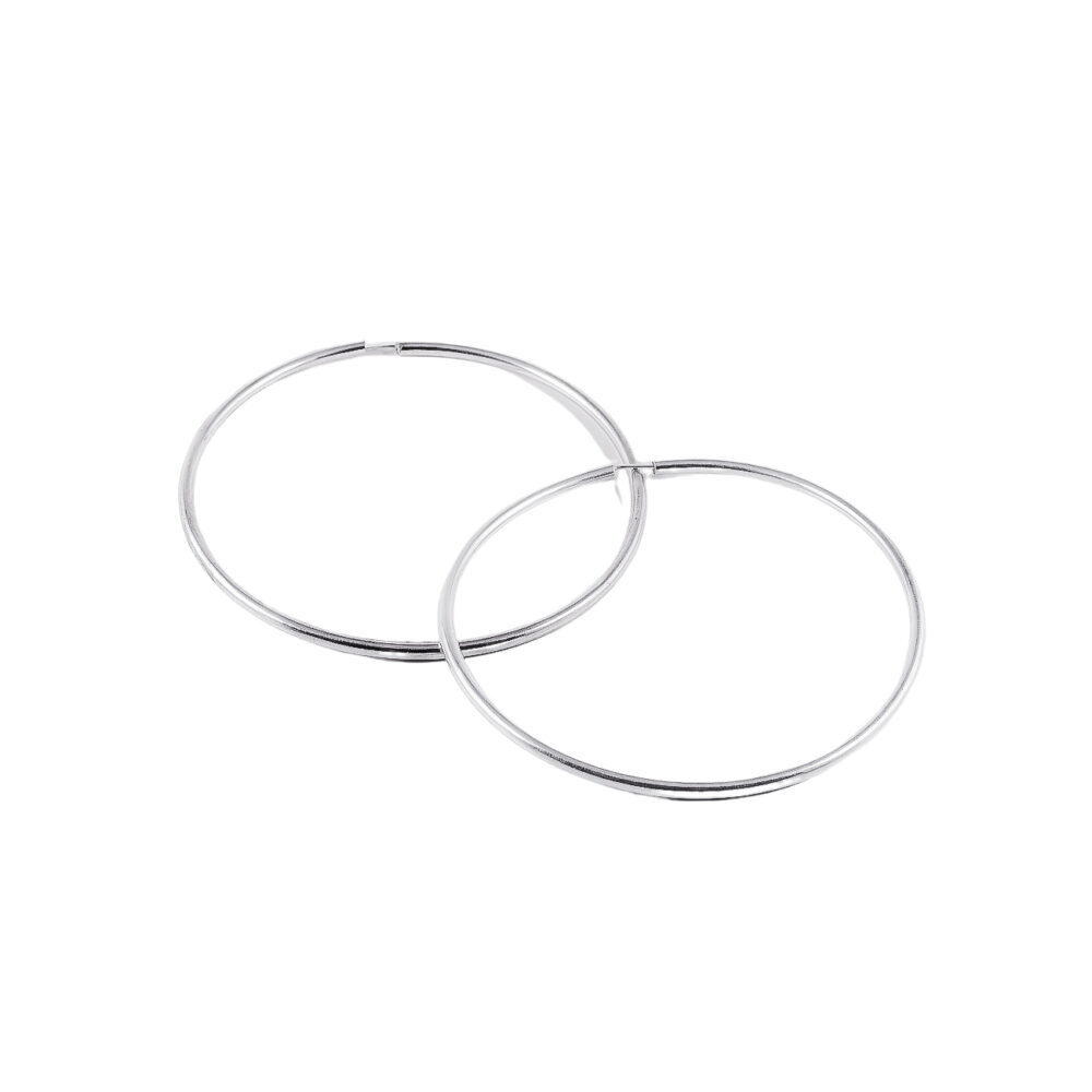 AROS ARGOLLA DE PLATA 925 CUBANA 80 MM-ARC21x - Imagen 2