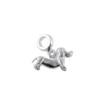DIJE DE PLATA 925 PERRO SALCHICHA - D2109 - Imagen 2
