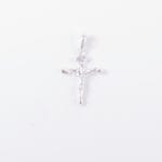 D2120 - DIJE PLATA 925 CRUZ CON JESUS FINA - Imagen 2