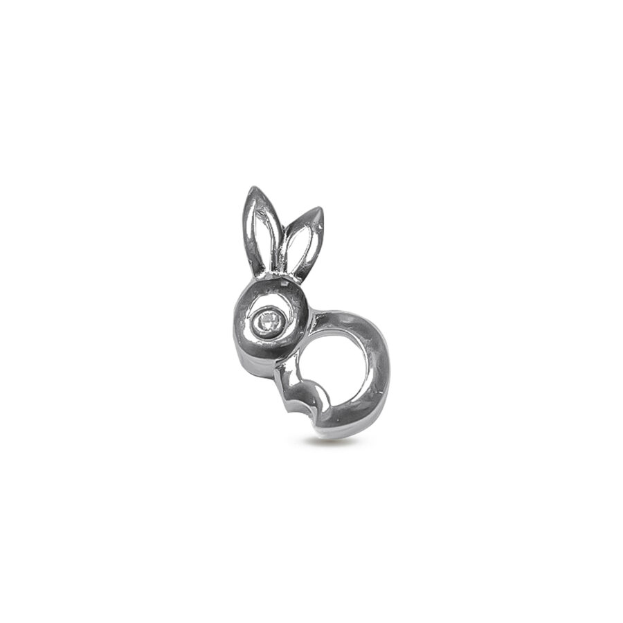 DIJE DE PLATA 925 CONEJO OJO ZIRCONIA - D2199 - Imagen 2