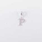 D2246 - DIJE DE PLATA 925 DONA LETRA P CHICA - Imagen 2