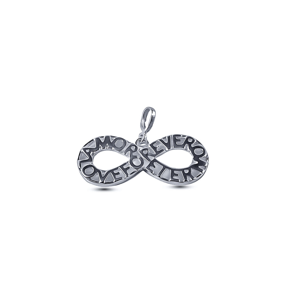 DIJE DE PLATA 925 INFINITO TE AMO - LOVE FOR EVER - D2256