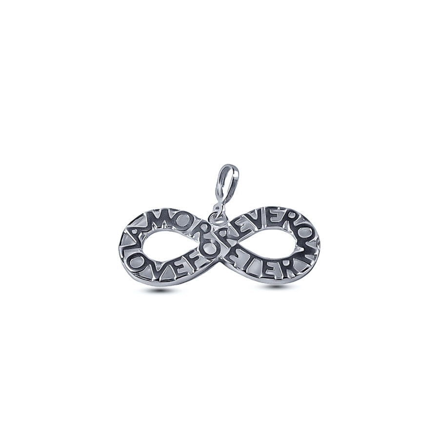 DIJE DE PLATA 925 INFINITO TE AMO - LOVE FOR EVER - D2256