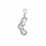 DIJE DE PLATA 925 TIRO DE CUBIC CON LOVE - D2353 - Imagen 2