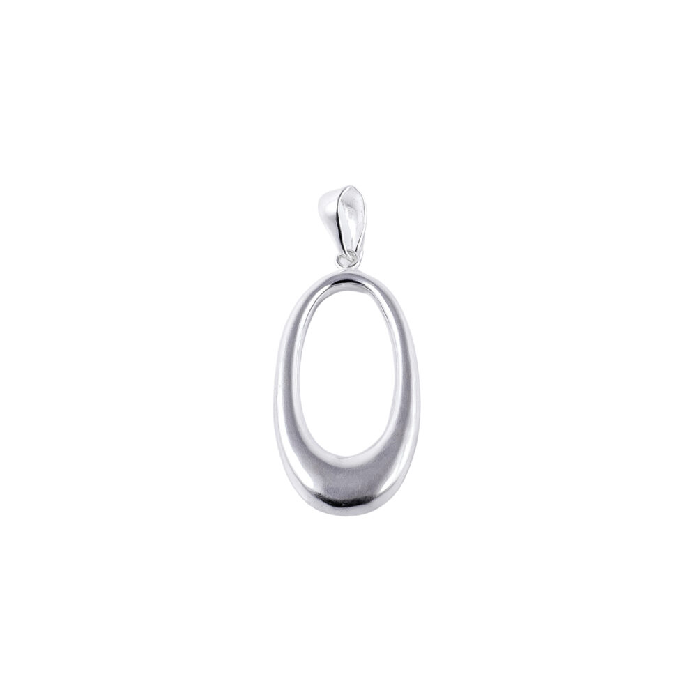 DIJE DE PLATA 925 ÓVALO LARGO - D2355