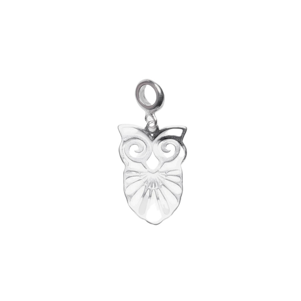 DIJE PLATA 925 BUHO MEDIANO CALADO - D247