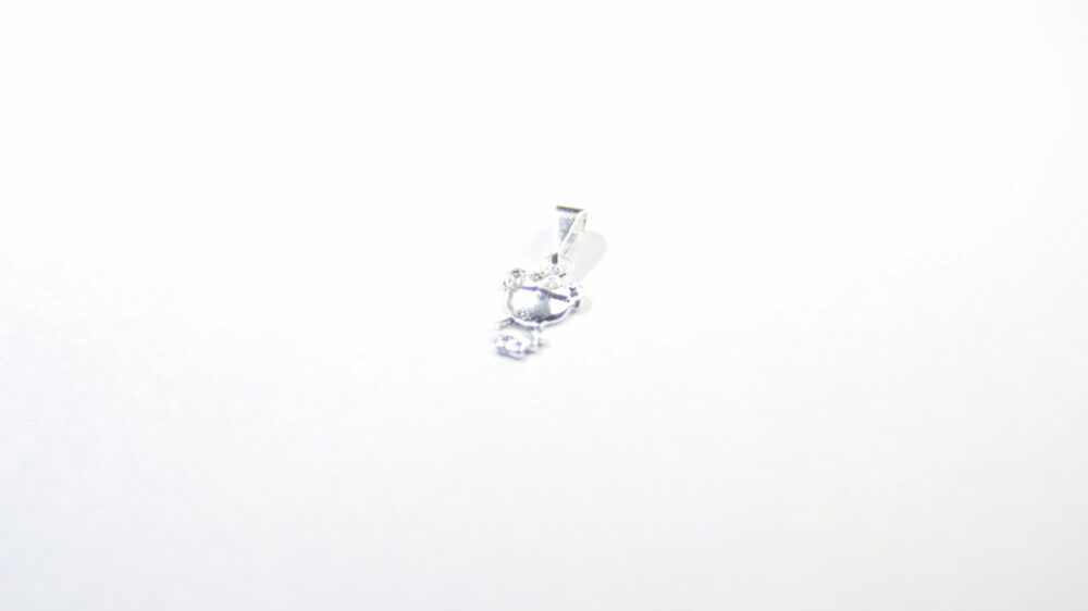 DIJE DE PLATA 925 NENA CON ZIRCONIA EN LA CABEZA - D2517 - Imagen 2