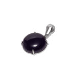 DIJE DE PLATA 925 CÍRCULOS PIEDRA NATURAL - D2696 - Imagen 6