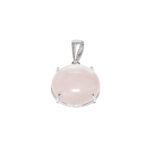 DIJE DE PLATA 925 CÍRCULOS PIEDRA NATURAL - D2696 - Imagen 7