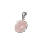 DIJE DE PLATA 925 CÍRCULOS PIEDRA NATURAL - D2696 - Imagen 8