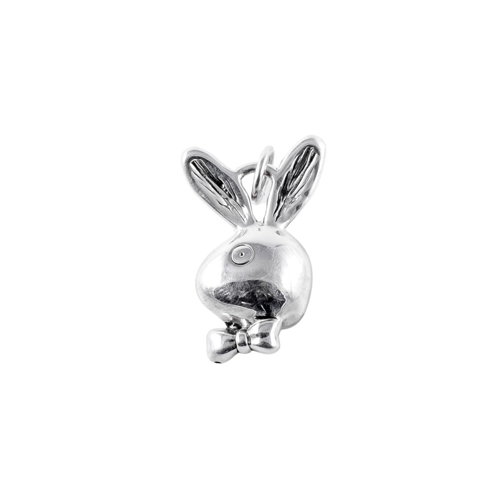DIJE DE PLATA 925 CONEJO INFLADO PLAYBOY - D2886