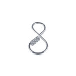 DIJES DE PLATA 925 INFINITO GRANDE CON 4 CUBIC - D2928 - Imagen 2