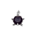 DIJE DE PLATA 925 ZIRCONIA CON ENGARCE DE FLOR - Imagen 4