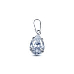 DIJE DE PLATA 925 CON ZIRCONIA ENGARZADA EN FORMA DE GOTA - Imagen 2