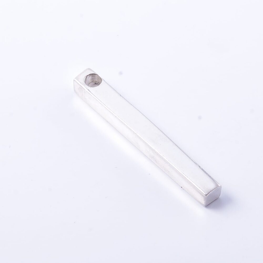 DIJE DE PLATA 925 PALITO RECTANGULAR LISO 2CM - Imagen 2