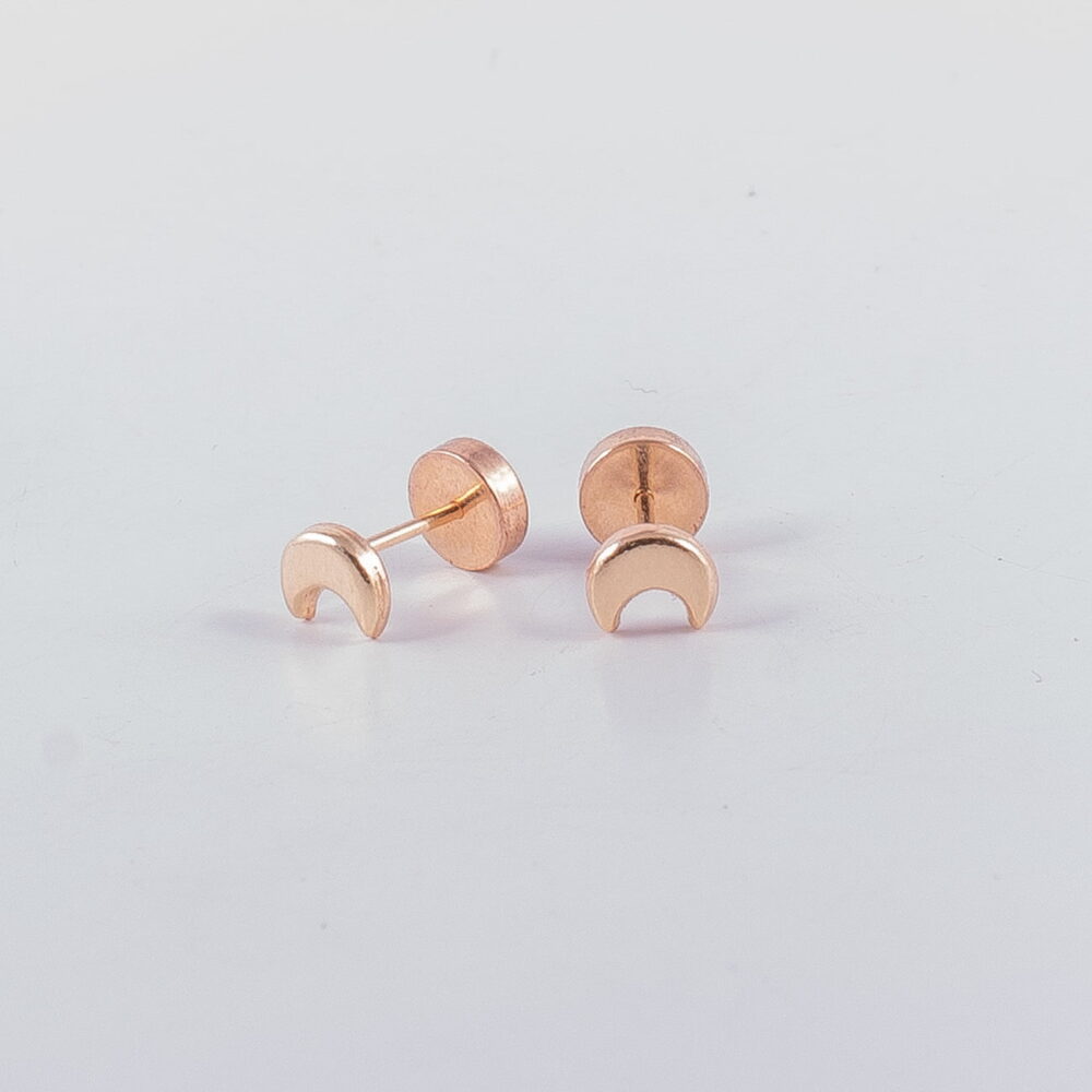 ABRIDORES DE ORO 18 K LUNA CRECIENTE-ABO0016