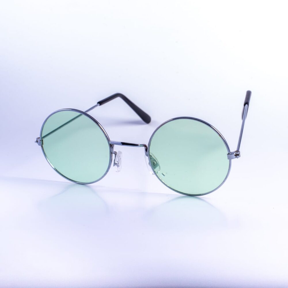LENTES DE MODA VERDES CON MARCO PLATEADO - LE65 - Imagen 2