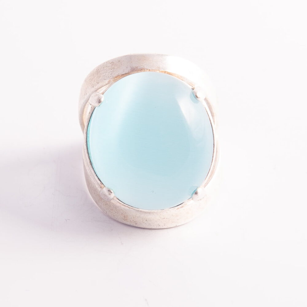 OFF58 - ANILLO DOBLE CON PIEDRA OVALADA - Imagen 4