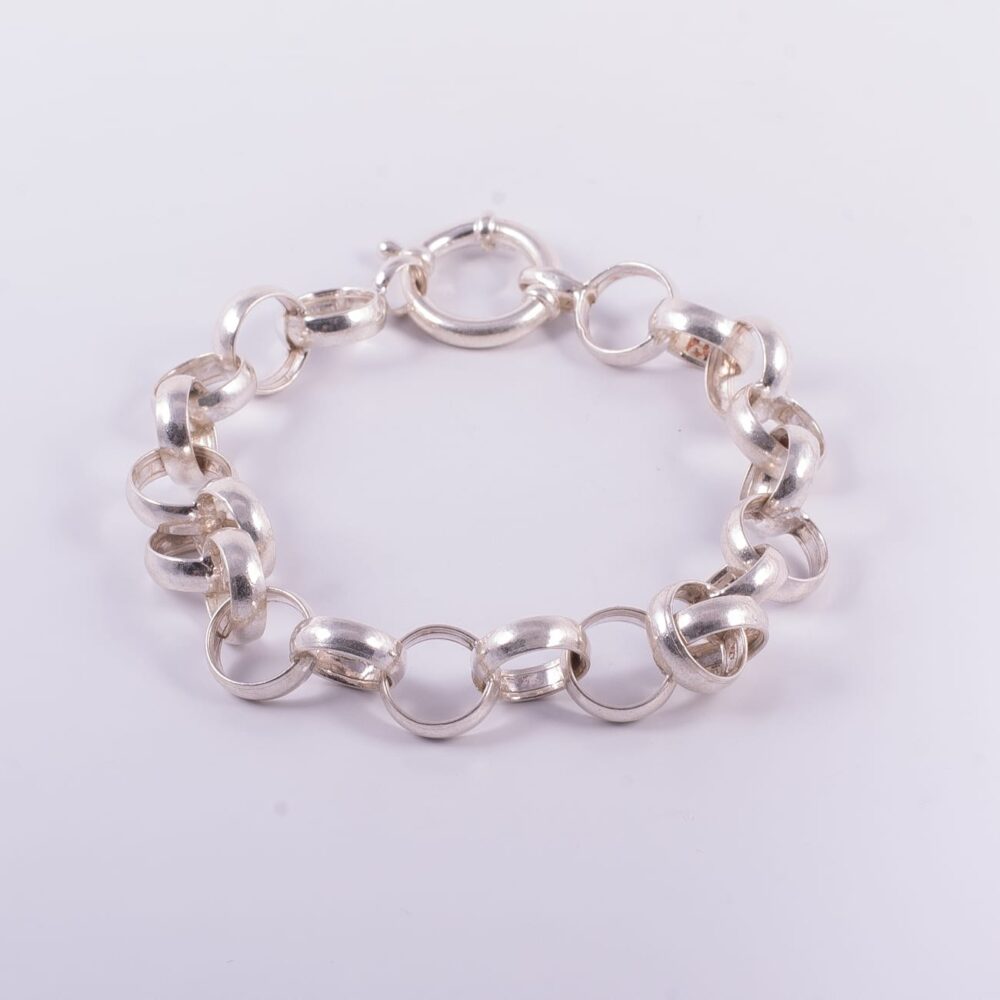P4269 - PULSERA DE PLATA 925 ROLO CLASICA GRUESA - Imagen 2