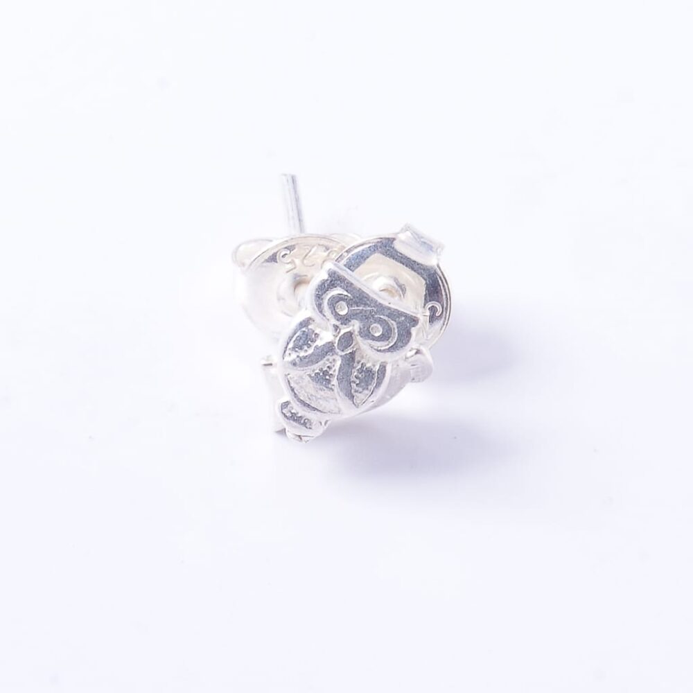 PB0584 - AROS DE PLATA 925 BUHO PEQUEÑO CHICO - Imagen 2