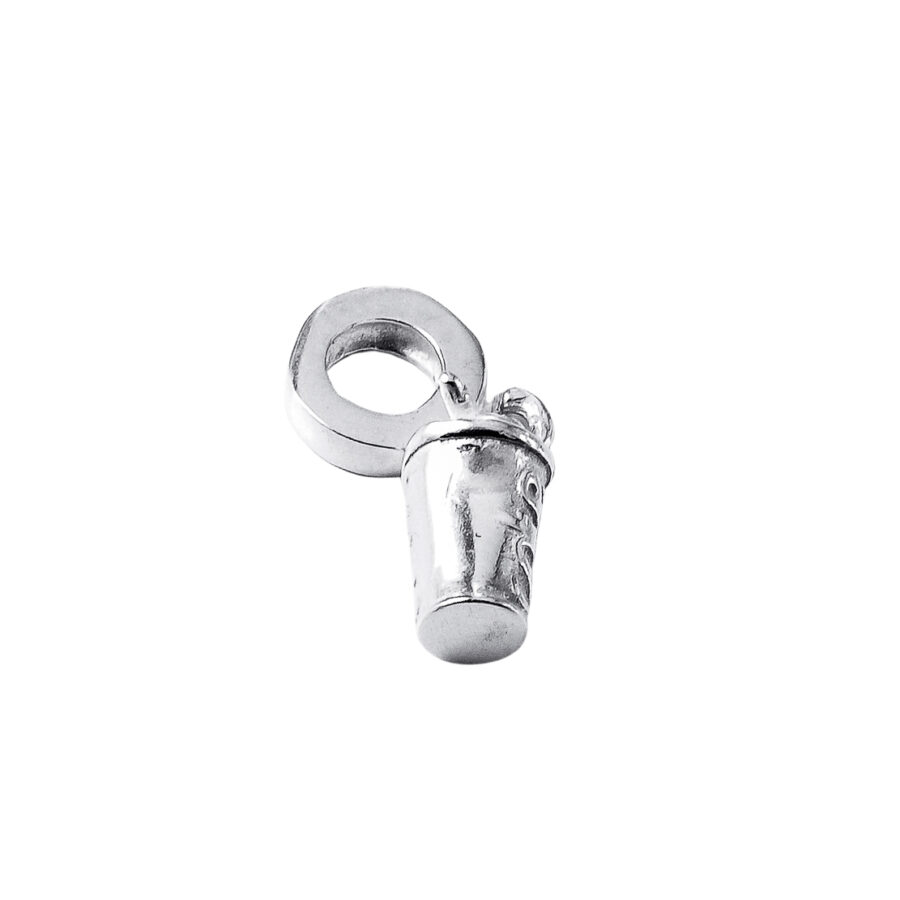 DIJE DE PLATA 925 DONA COKE VASO - PP0306 - Imagen 2