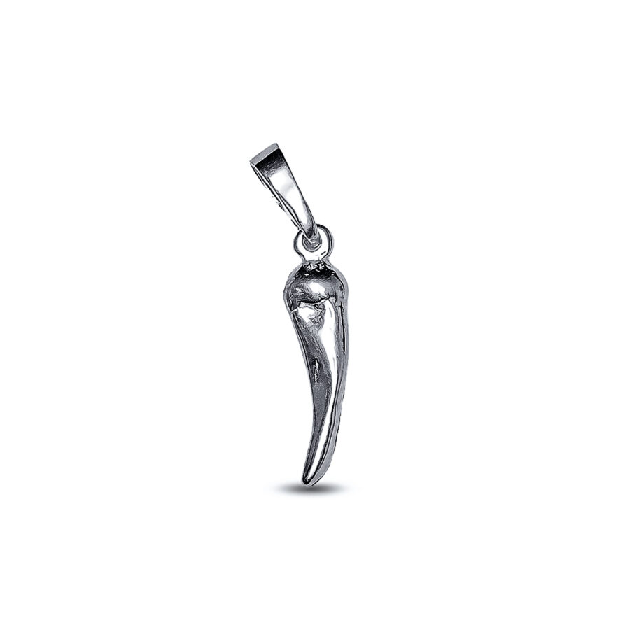 DIJE DE PLATA 925 AJI INFLADO LISO - D2192A - Imagen 2