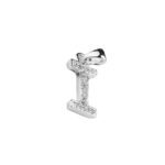 DIJE DE PLATA 925 LETRA "I" CON ZIRCONIA - DL03 - Imagen 2