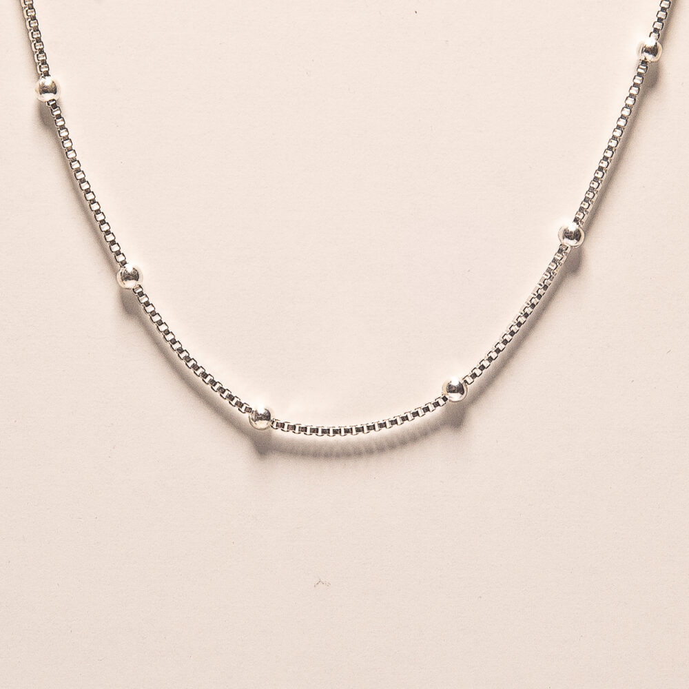 PULSERA DE PLATA 925 VENECIANA CON ESFERA - PLB01