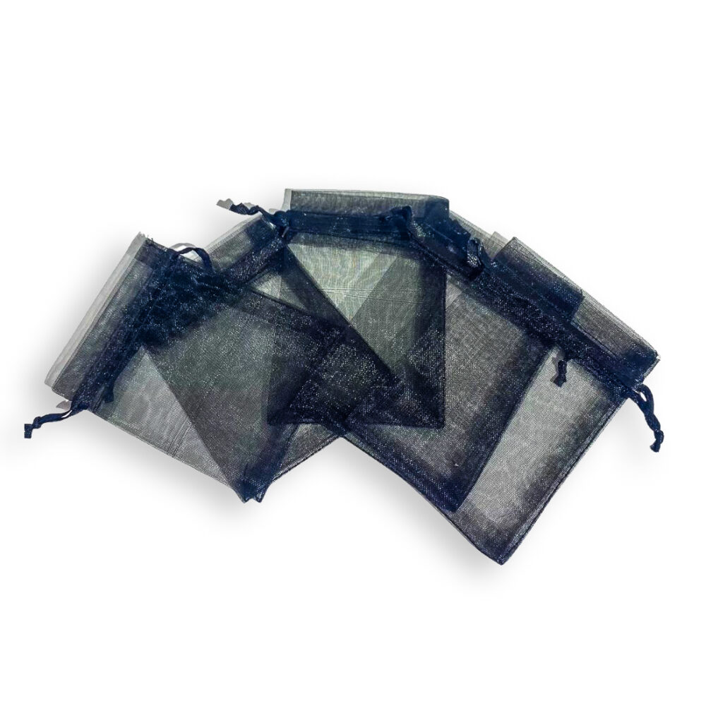 BOLSAS DE ORGANZA NEGRAS POR 5 UNIDADES-BDO06