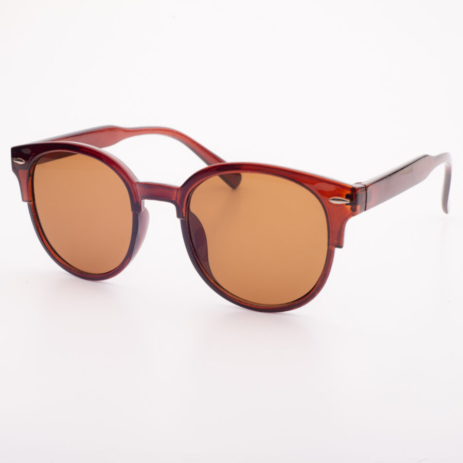 LENTES DE MODA MARRÓN CLARO CON MARCO MARRÓN