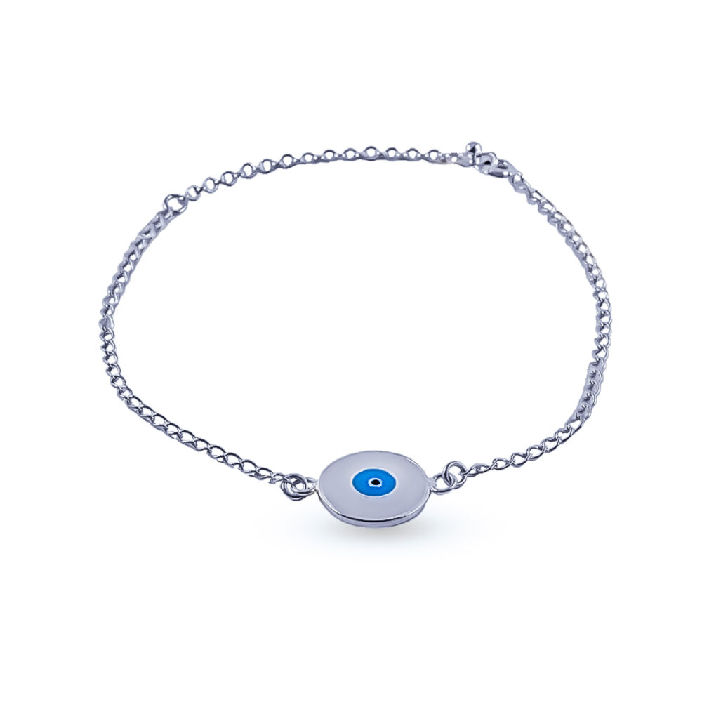 PULSERA DE PLATA 925 OJO TURCO GRANDE-P4300