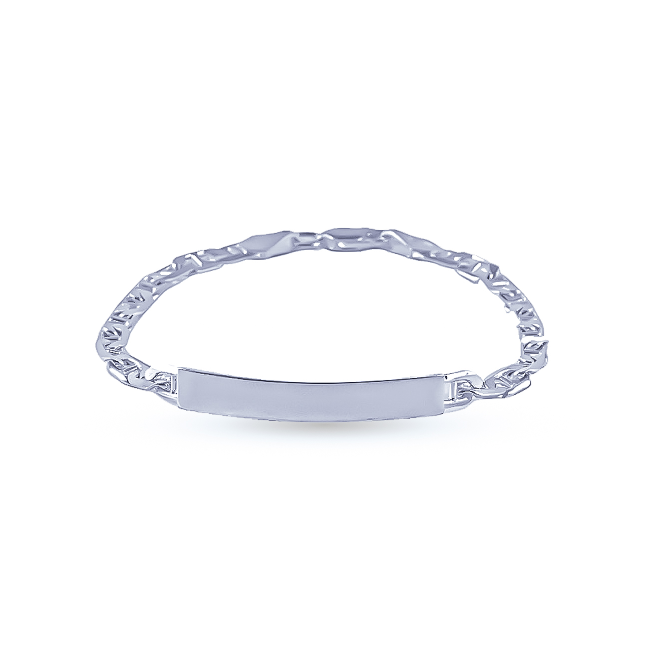 PULSERA DE PLATA 925 CON CUADRANTE PARA GRABADO-P4508