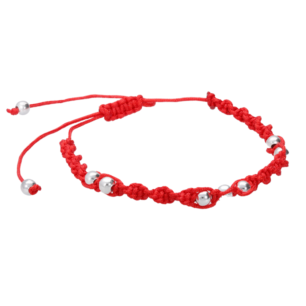 PM03A6-PULSERA MACRAME TRENZADA CON ESFERAS