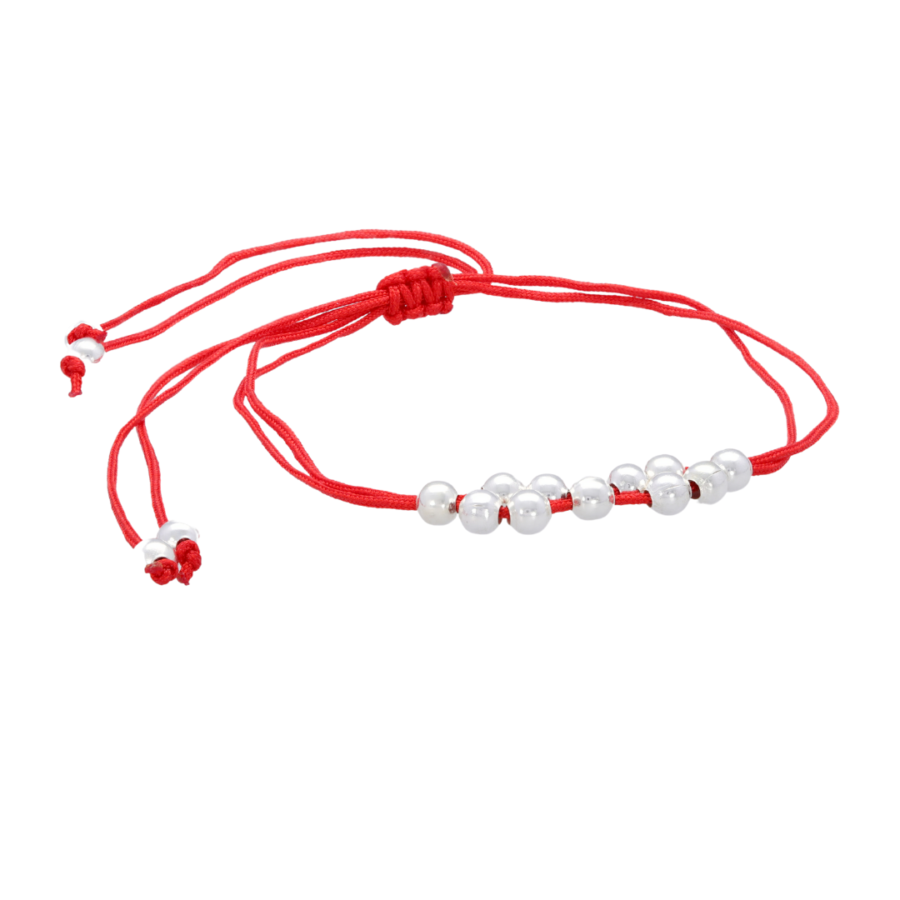 PM1959-PULSERA MACRAME REGULABLE CON ESFERAS