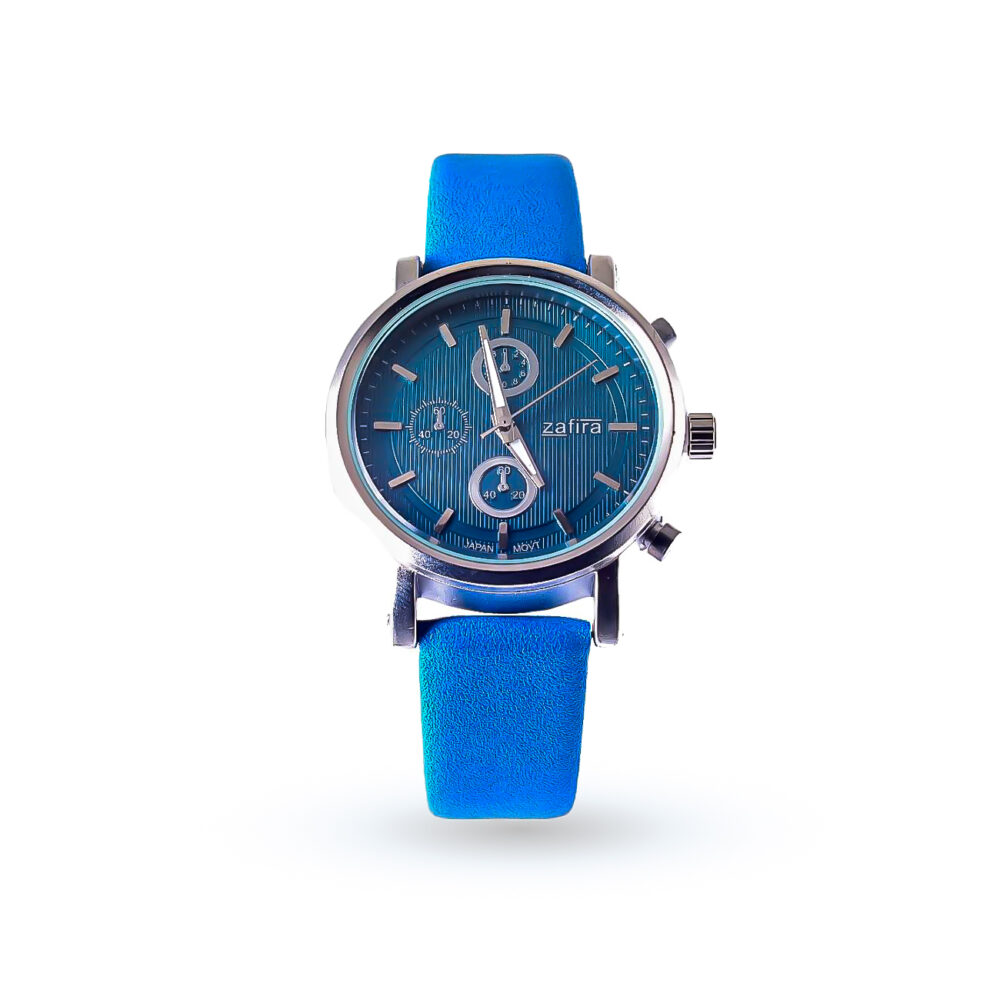 RELOJ ZAFIRA MALLA AZUL FONDO AZUL-RE437
