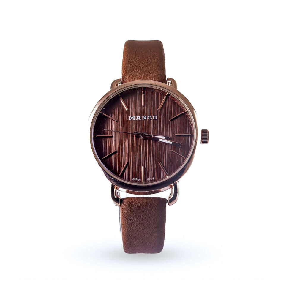 RELOJ MANGO FONDO MARRON MALLA MARRON-RE515