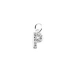 DIJE ACERO BLANCO LETRA "P" CON MINI ZIRCONIAS - ACED66 - Imagen 3