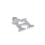 DIJE DE PLATA 925 LETRA "H" CON MICROCUBIC - D10L2 - Imagen 2