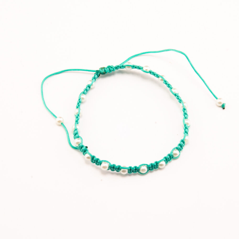 PULSERA MACRAME VERDE - Imagen 2