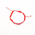 PULSERA MACRAME CON BOLITAS DE PLATA 925 INTERCALADAS - Imagen 2