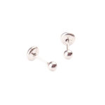 ABRIDOR PREMIUM DE PLATA 925 MINI BOLITA LISA (2,5MM)
