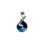 DIJE CORAZÓN DE CRISTAL SWAROVSKI AZULADO - DIS008 - Imagen 2