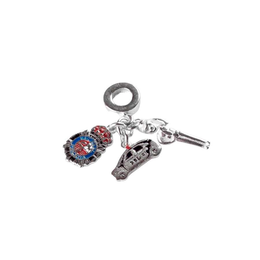 DIJE DE PLATA 925 PROFESION DE POLICIA - D928R - Imagen 2