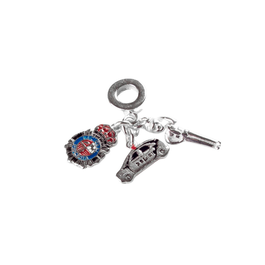 DIJE DE PLATA 925 PROFESION DE POLICIA - D928R