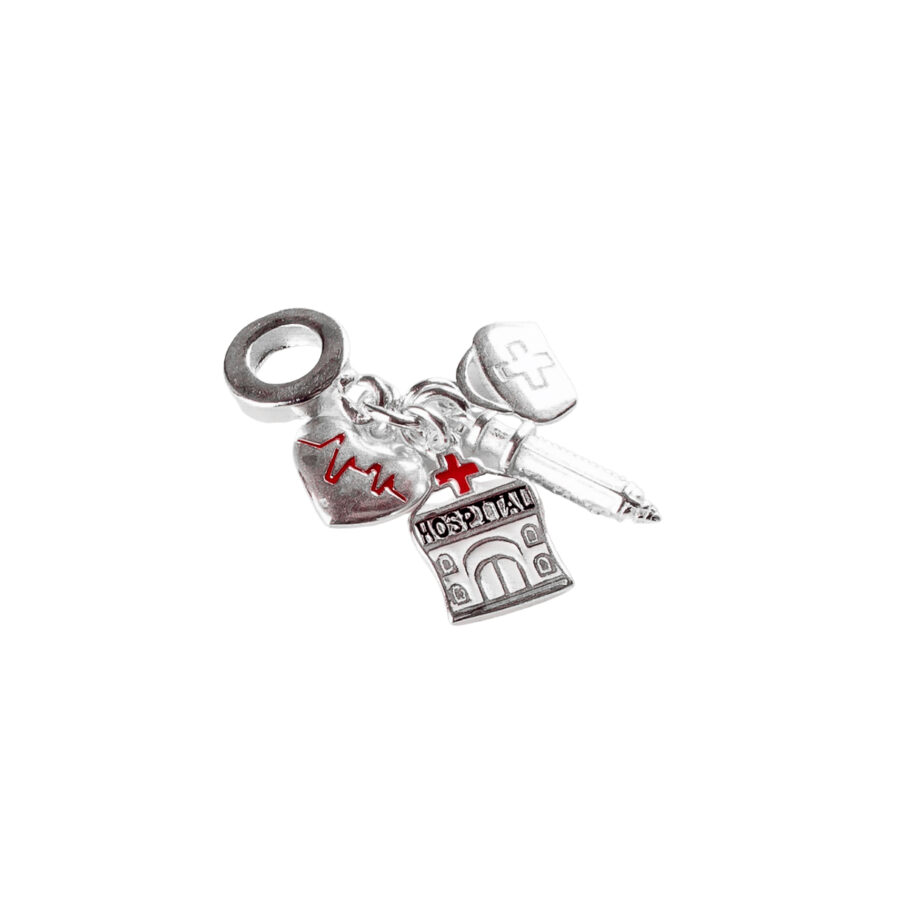 DIJE DE PLATA 925 PROFESION MEDICO/A - D933R - Imagen 2